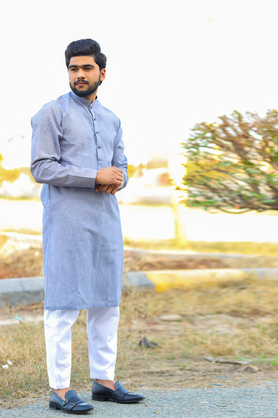 Armed Sky Cotton Khaddar Kurta-SK20