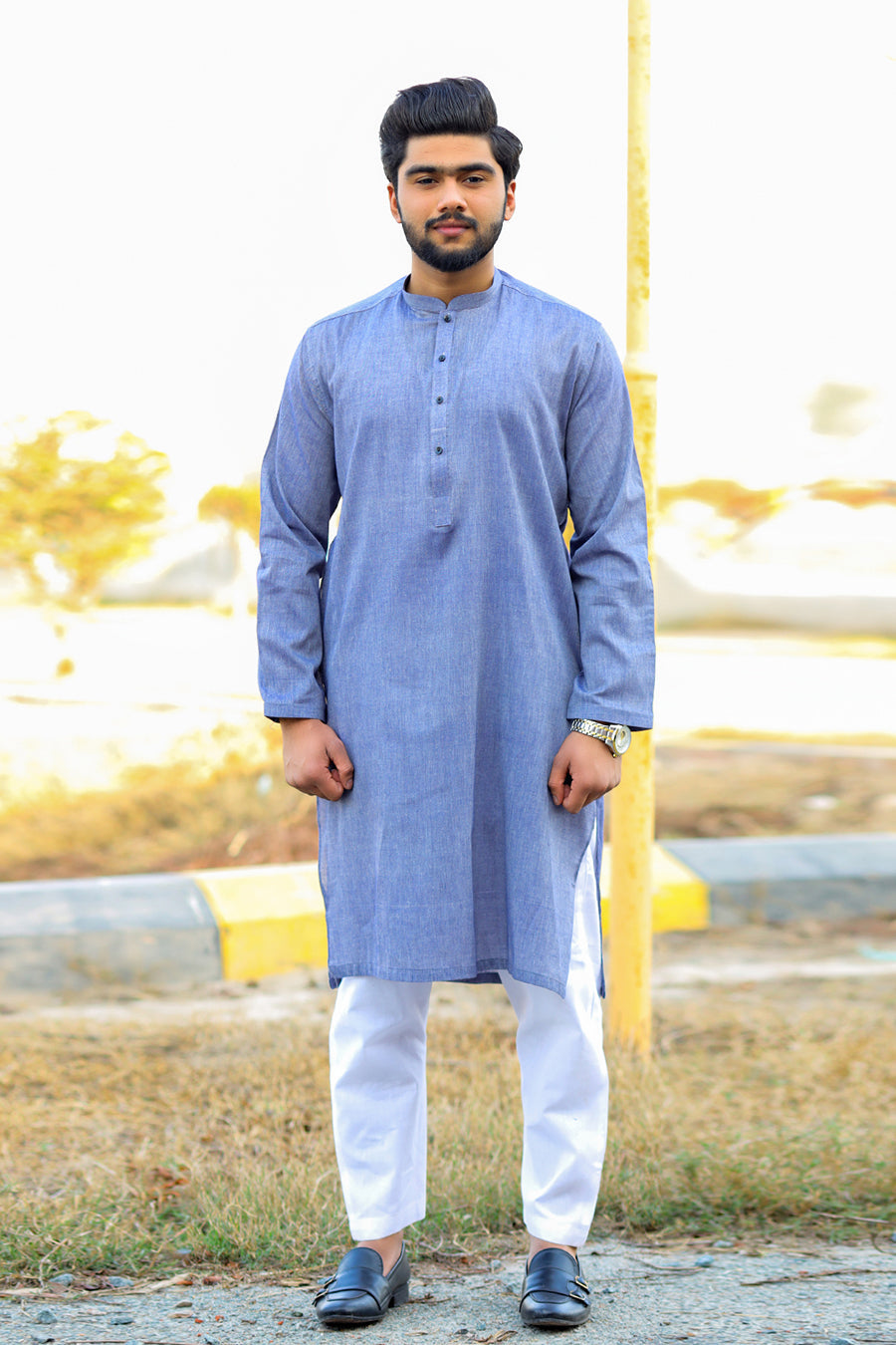 Armed Sky Cotton Khaddar Kurta-SK20