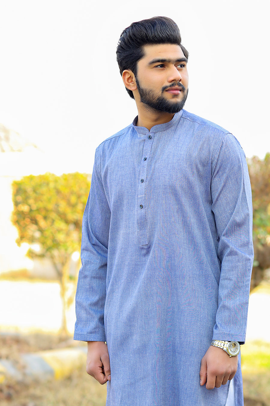 Armed Sky Cotton Khaddar Kurta-SK20