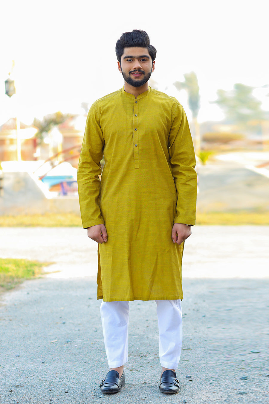 Sunglow Designer Khaddar Kurta-SK11