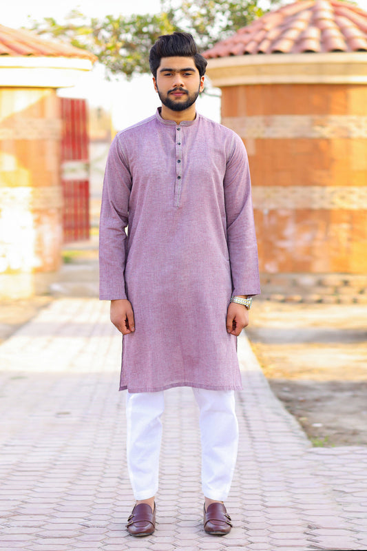 Light Purple Khaddar Kurta-SK22