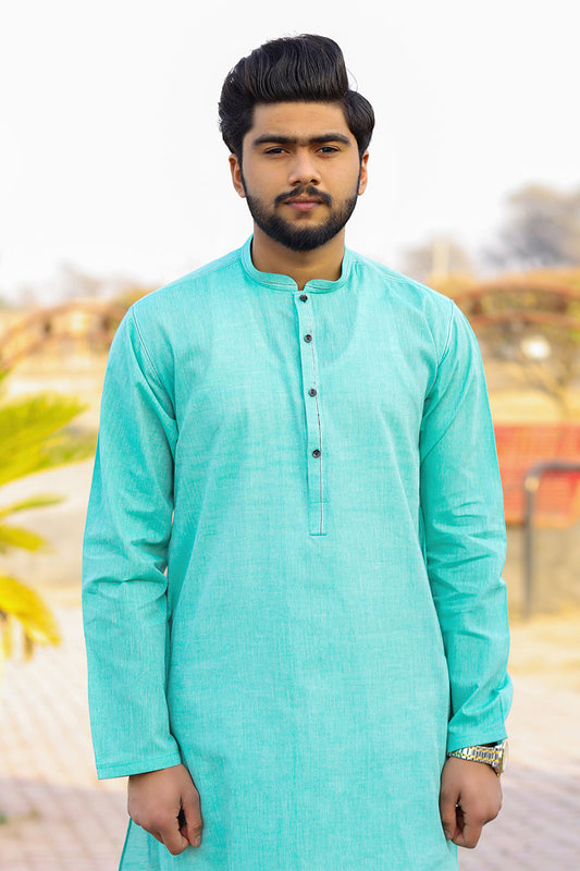 Seafoam Green Summer Premium Kurta-SK102