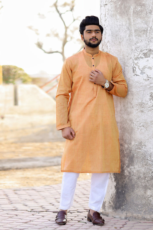 Tangerine Designer Kurta Khaddar-SK23