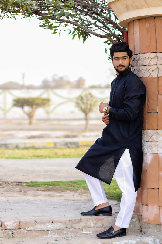 Black Premium Summer Kurta-SK-101