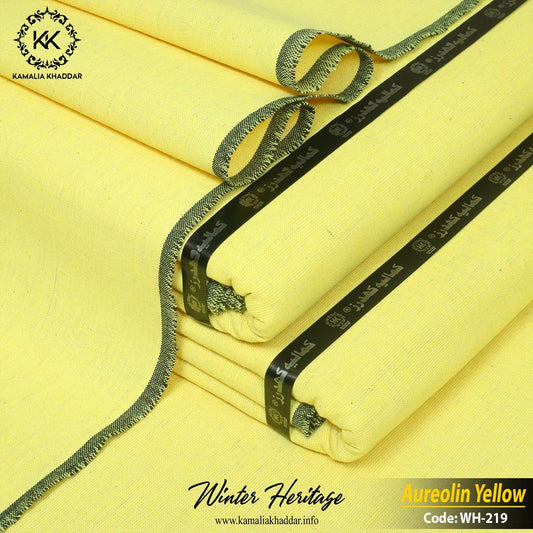 AUREOLIN YELLOW-WH219 - Kamalia Khaddar