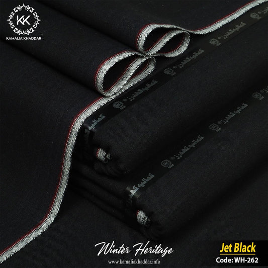 JET BLACK-WH262 - Kamalia Khaddar