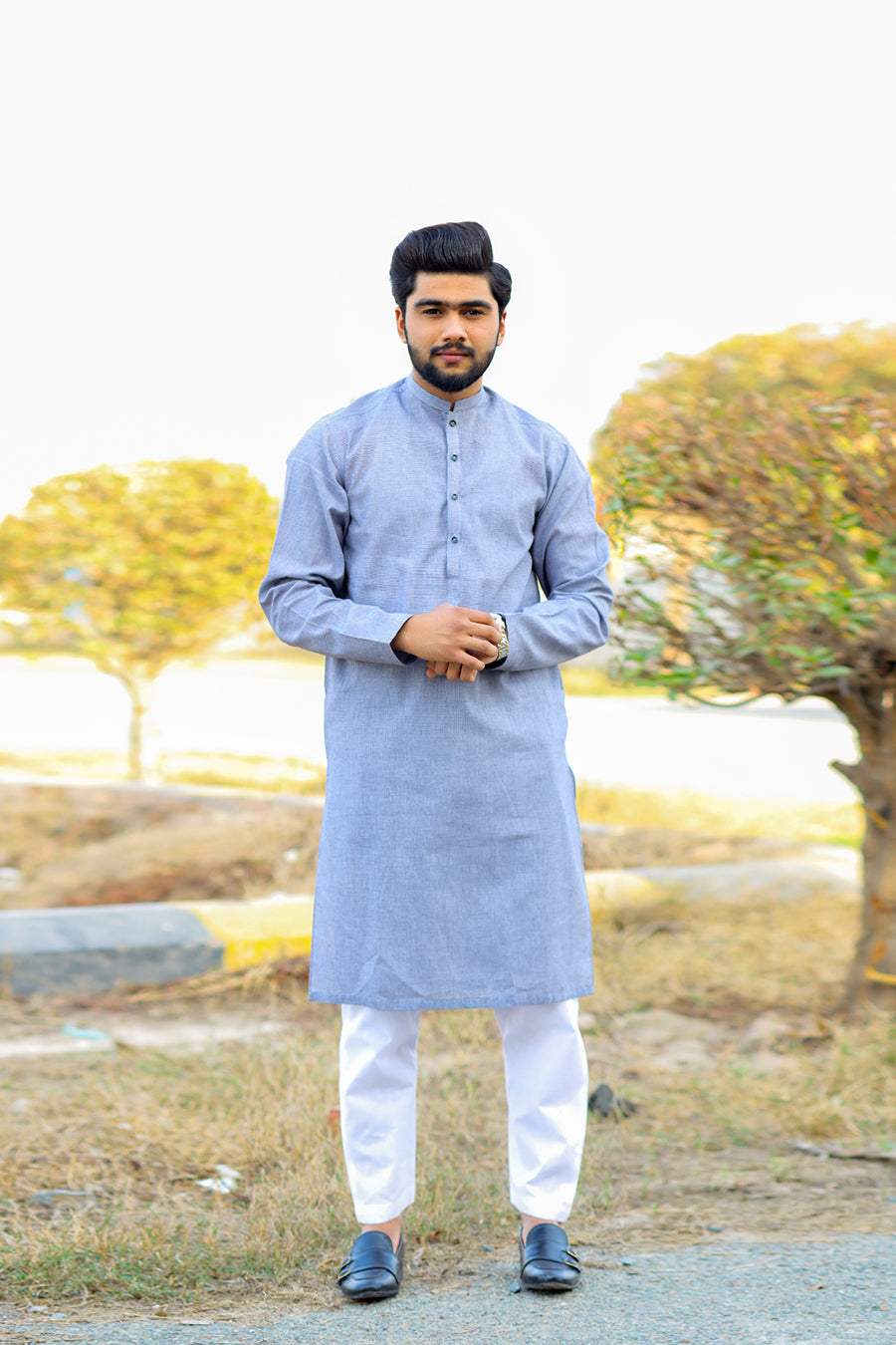 Armed Sky Cotton Khaddar Kurta-SK20