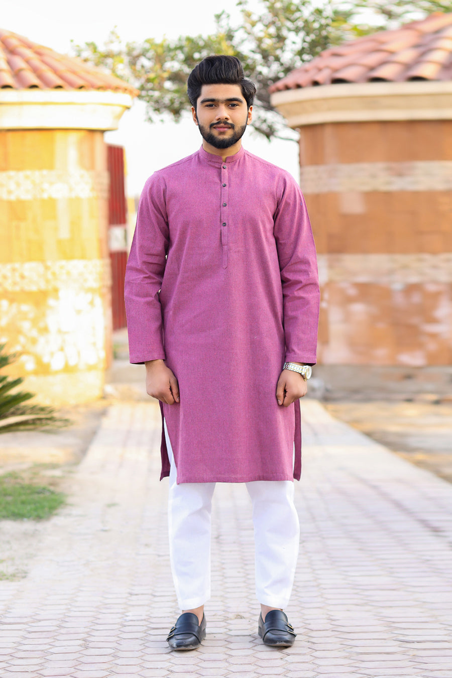 RED ROSE WINTER KHADDAR KURTA-SK1003 - Kamalia Khaddar