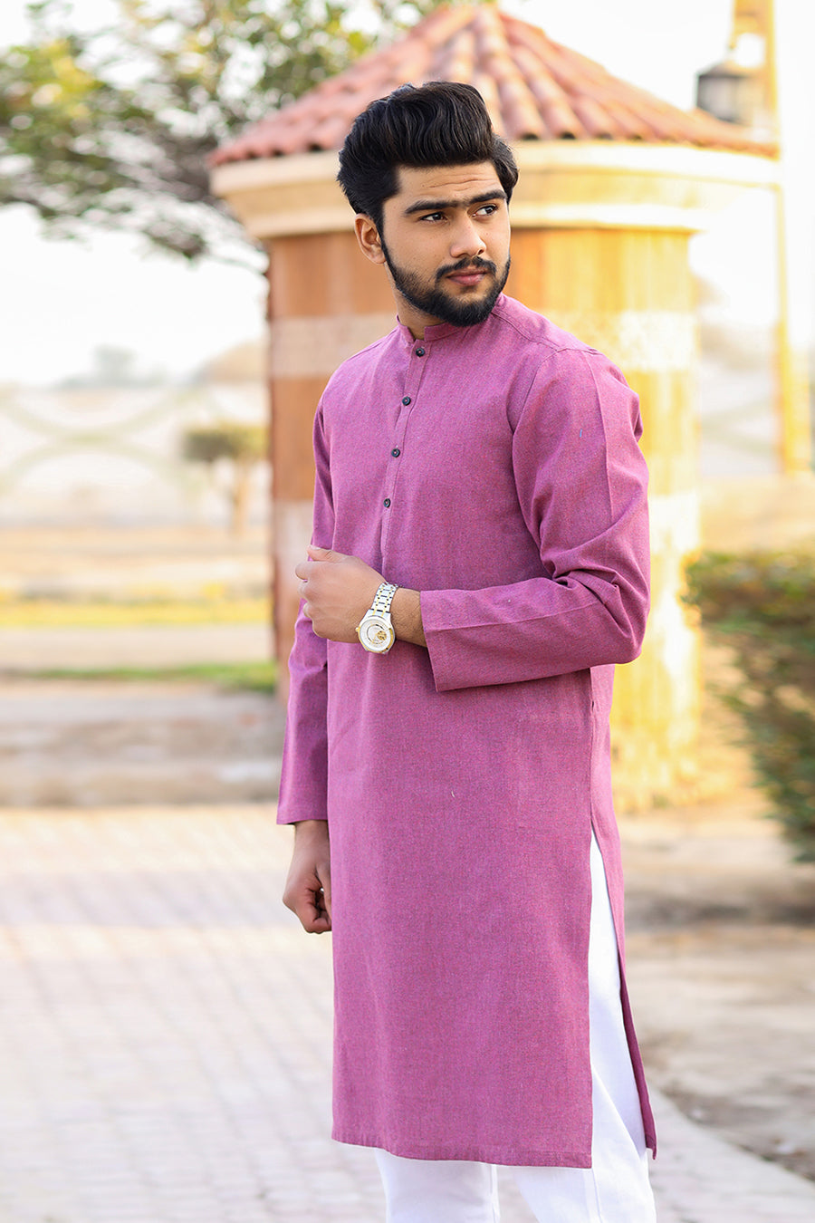 RED ROSE WINTER KHADDAR KURTA-SK1003 - Kamalia Khaddar